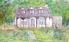 pastel sketch of cottage